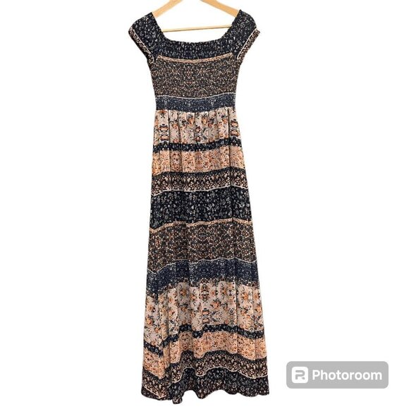 Tularosa x Revolve Women Floral Maxi Dress Size S Lined Smocked Cottagecore Boho - Picture 3 of 9